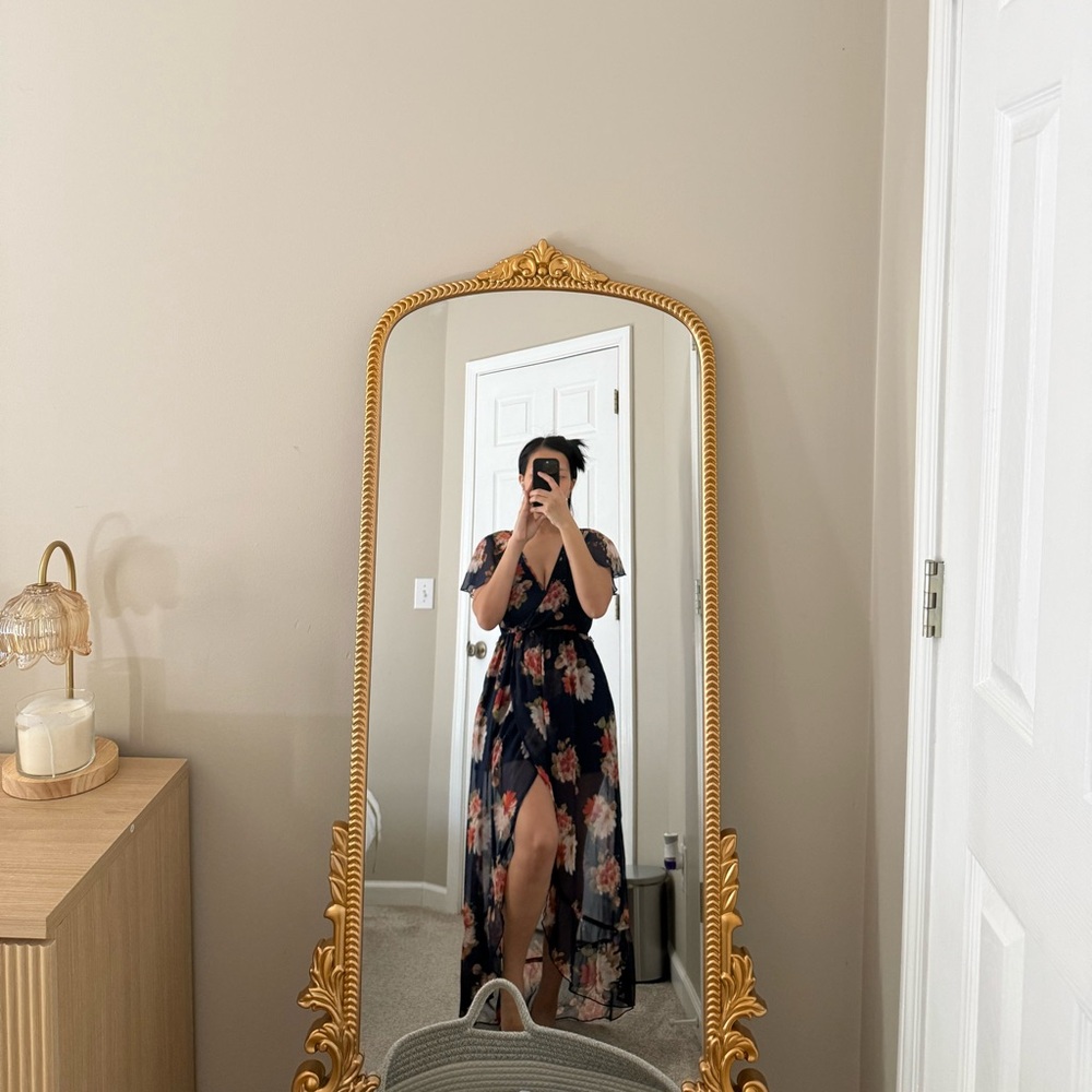 Floral Maxi Dress with Slit